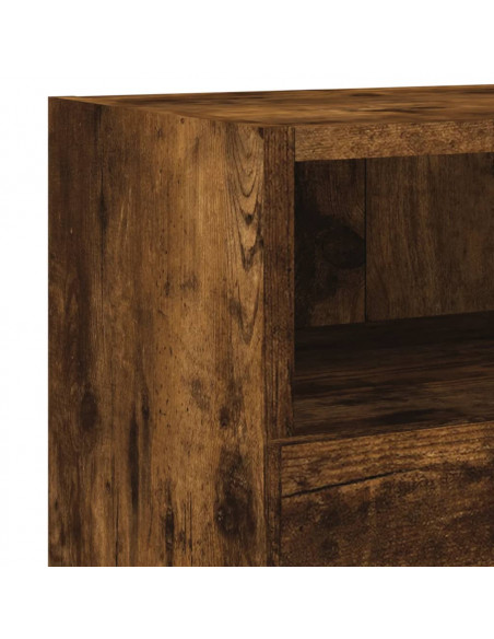 Mobile TV a Parete Rovere Fumo 60x30x30 cm in Legno Multistrato