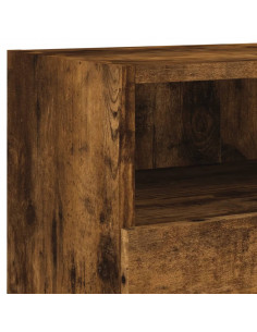 Mobile TV a Parete Rovere Fumo 80x30x30 cm in Legno Multistrato