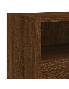 Mobile TV a Parete Rovere Marrone 60x30x30 cm Legno Multistrato