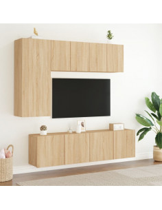 Mobile TV a Parete Rovere Sonoma 60x30x41 cm