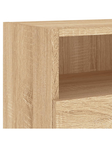 Mobile TV a Parete Rovere Sonoma 80x30x30 cm Legno Multistrato