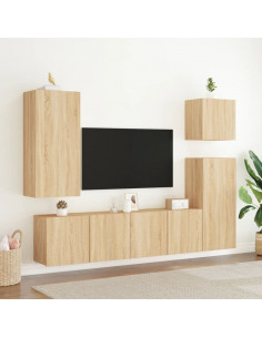 Mobile TV a Parete Rovere Sonoma 80x30x41 cm