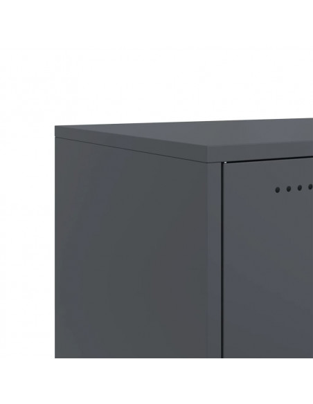 Mobile TV Antracite 100,5x39x43,5 cm Acciaio Laminato a Freddo