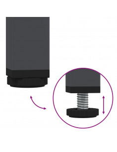 Mobile TV Antracite 100,5x39x50,5 cm in Acciaio