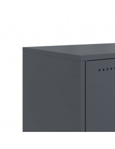 Mobile TV Antracite 100,5x39x60,5 cm in Acciaio