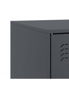 Mobile TV Antracite 67x39x44 cm in Acciaio