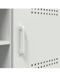 Mobile TV Bianco 100,5x39x50,5 cm in Acciaio