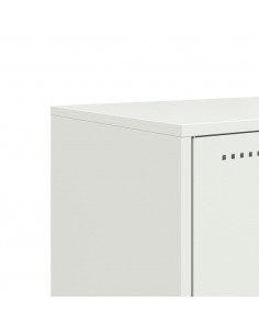 Mobile TV Bianco 100,5x39x60,5 cm in Acciaio