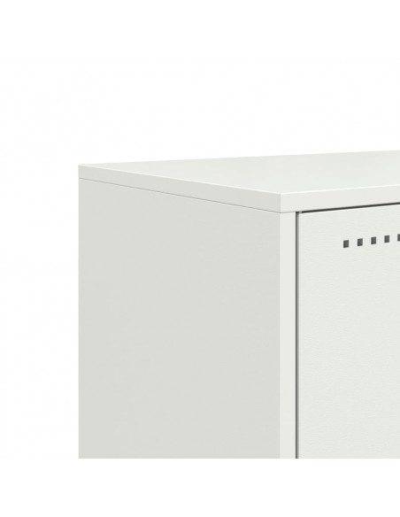 Mobile TV Bianco 100,5x39x60,5 cm in Acciaio