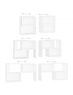 Mobile TV Bianco 104x30x52 cm inLegno Multistrato