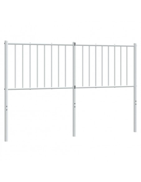 Testiera in Metallo Bianco 135 cm