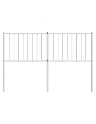Testiera in Metallo Bianco 135 cm