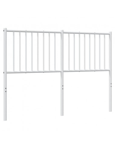 Testiera in Metallo Bianco 135 cm