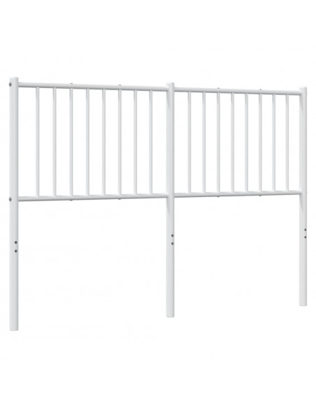 Testiera in Metallo Bianco 135 cm