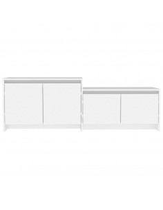 Mobile TV Bianco 146,5x35x50 cm in Truciolato