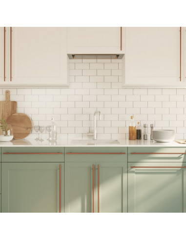 Maniglie per Mobili 5pz Bronzo 480mm in Acciaio Inox