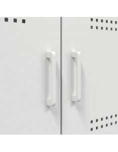 Mobile TV Bianco 68x39x50,5 cm in Acciaio