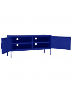 Mobile TV Blu Marino 105x35x50 cm in Acciaio