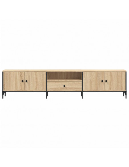 Mobile TV Cassetto Rovere Sonoma 200x25x44 cm Legno Multistrato
