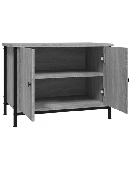 Mobile TV con Ante Grigio Sonoma 60x35x45 cm Legno Multistrato