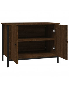 Mobile TV con Ante Rovere Marrone 60x35x45 cm Legno Multistrato
