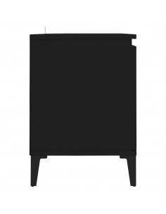 Mobile TV con Gambe in Metallo Nero 103,5x30x50 cm