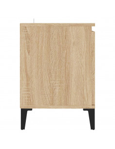 Mobile TV con Gambe in Metallo Rovere Sonoma 103,5x35x50 cm