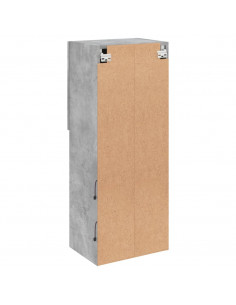 Mobile TV con Luci LED Grigio Cemento 40,5x30x102 cm