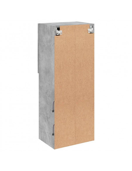Mobile TV con Luci LED Grigio Cemento 40,5x30x102 cm