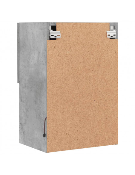 Mobile TV con Luci LED Grigio Cemento 40,5x30x60 cm
