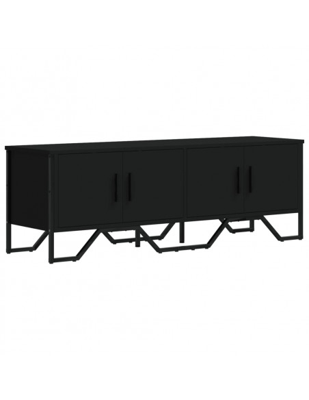 Mobile Porta TV Nero 122x34x41 cm in Legno Multistrato
