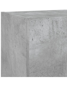 Mobile TV con Luci LED Grigio Cemento 40,5x30x90 cm