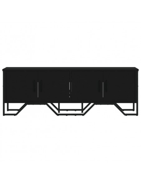 Mobile Porta TV Nero 122x34x41 cm in Legno Multistrato