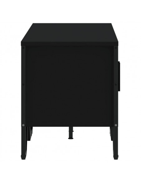Mobile Porta TV Nero 122x34x41 cm in Legno Multistrato