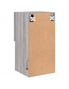 Mobile TV con Luci LED Grigio Sonoma 30,5x30x60 cm