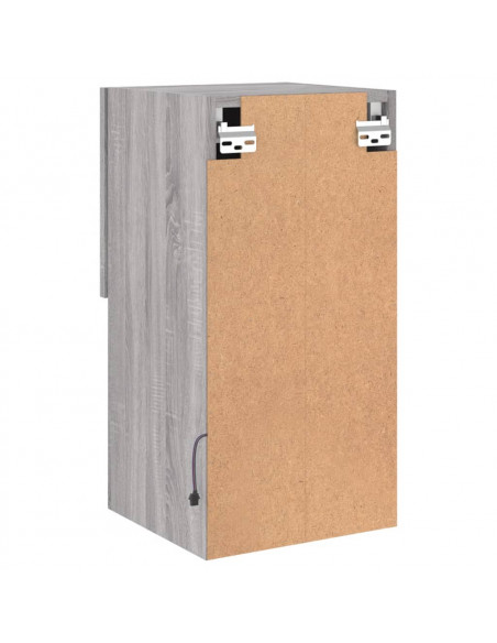 Mobile TV con Luci LED Grigio Sonoma 30,5x30x60 cm