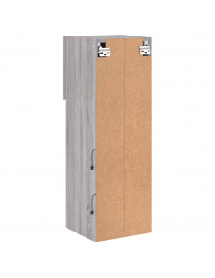 Mobile TV con Luci LED Grigio Sonoma 30,5x30x90 cm