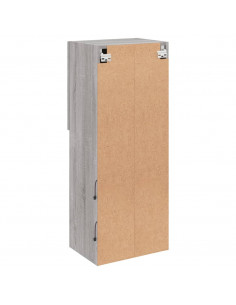 Mobile TV con Luci LED Grigio Sonoma 40,5x30x102 cm