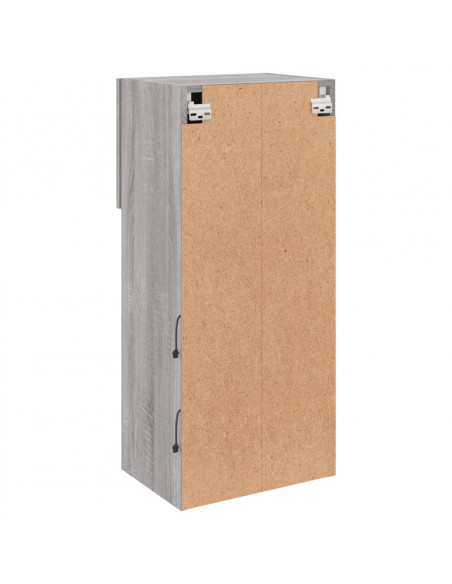 Mobile TV con Luci LED Grigio Sonoma 40,5x30x90 cm