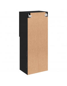 Mobile TV con Luci LED Nero 40,5x30x102 cm