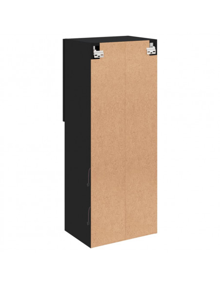 Mobile TV con Luci LED Nero 40,5x30x102 cm