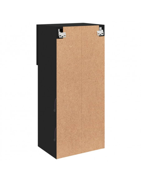 Mobile TV con Luci LED Nero 40,5x30x90 cm