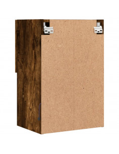 Mobile TV con Luci LED Rovere Fumo 40,5x30x60 cm