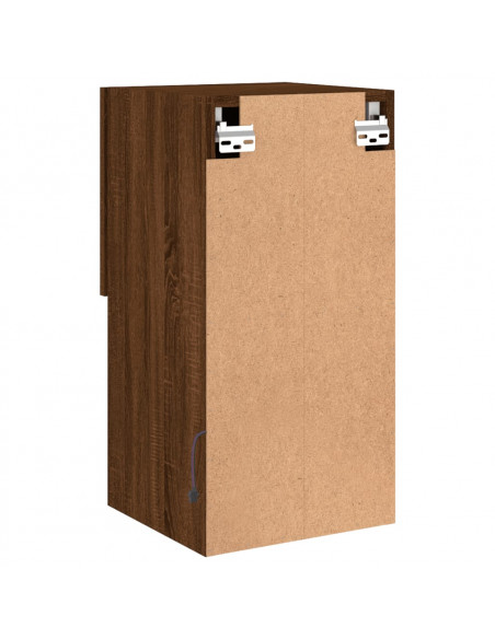 Mobile TV con Luci LED Rovere Marrone 30,5x30x60 cm