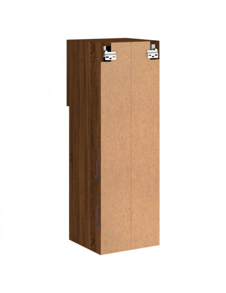 Mobile TV con Luci LED Rovere Marrone 30,5x30x90 cm
