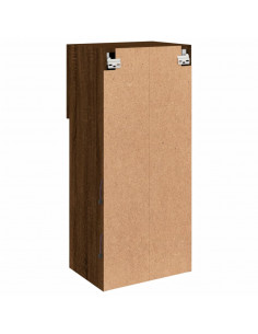 Mobile TV con Luci LED Rovere Marrone 40,5x30x90 cm