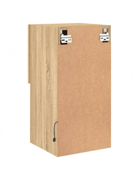 Mobile TV con Luci LED Rovere Sonoma 30,5x30x60 cm