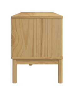 Mobile TV FLORO Marrone Cera 114x43x55 cm in Legno di Pino