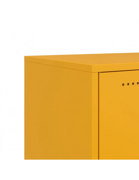 Mobile TV Giallo Senape 100,5x39x43,5 cm in Acciaio