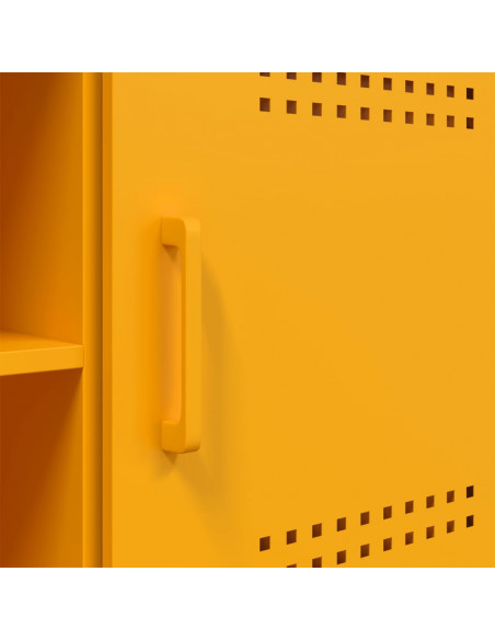 Mobile TV Giallo Senape 100,5x39x50,5 cm in Acciaio